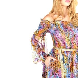 Peter Dundas off shoulder boho maxi